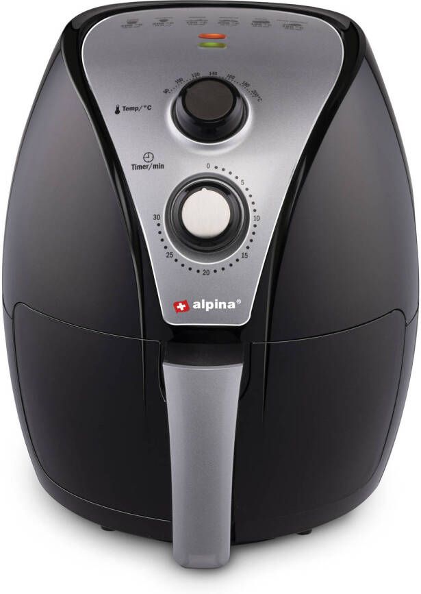 alpina Airfryer Hetelucht Friteuse Xl 3, 2 Liter Zwart