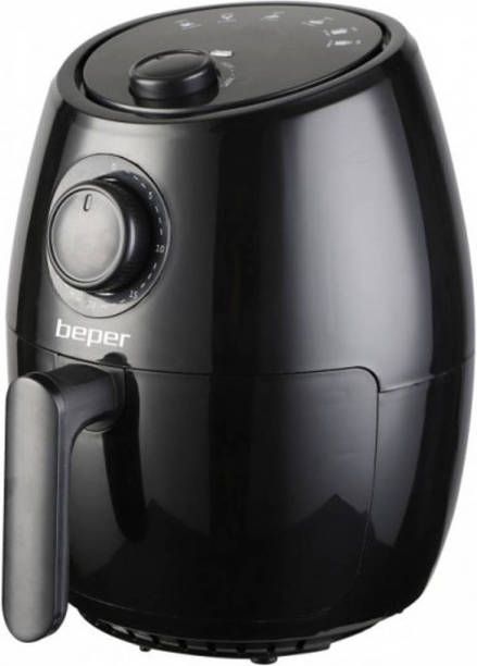 Beper Airfryer Hetelucht Friteuse 2 Liter Zwart