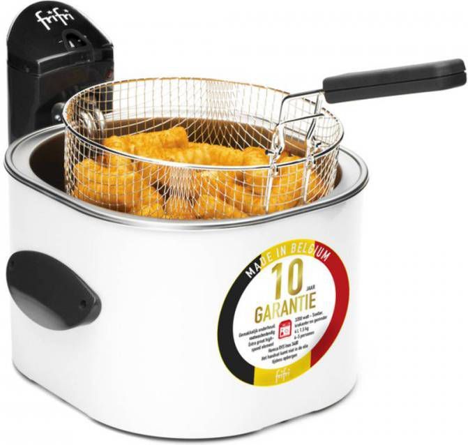 FriFri 1528 Hsm2050 High Speed Family Metal 3200 Watt Koude Zone Cool Wall 4l Friteuse Met Xl Ronde Mand