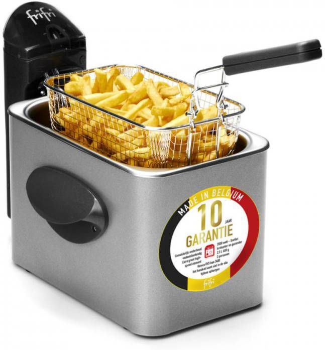 FriFri 1900 M3000 Metal 2000 Watt Rvs Koude Zone 2, 5 L Friteuse