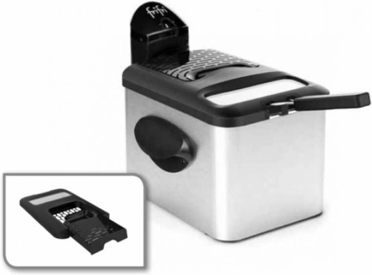 FriFri 5828 Duo Fil Enkel 3.5l 3200w Zwart, Grijs