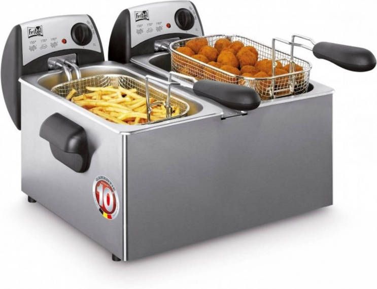 Fritel Starter FR 1355 Duo Friteuse 4.4kW Grijs