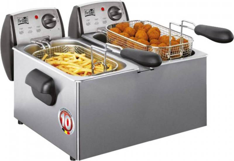 Fritel 1850 Duo Friteuse Met Inox Deksel