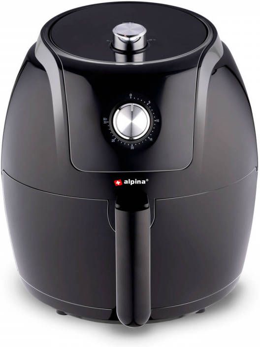 MaxiMondo Alpina Airfryer 5 Liter 230v Hetelucht Friteuse Heteluchtoven Friet, Groente, Brood, Muffins 7 8 Personen