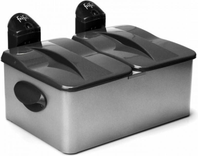 FriFri 1998 Dubbel 9l 6400w Roestvrijstaal Friteuse