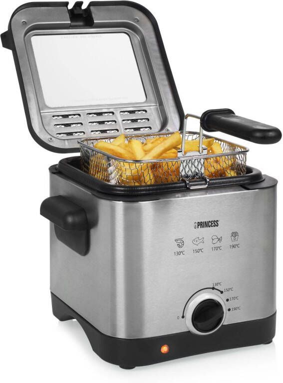 Princess 182612 Mini Friteuse 1, 5 Liter 1000 W Compact Formaat