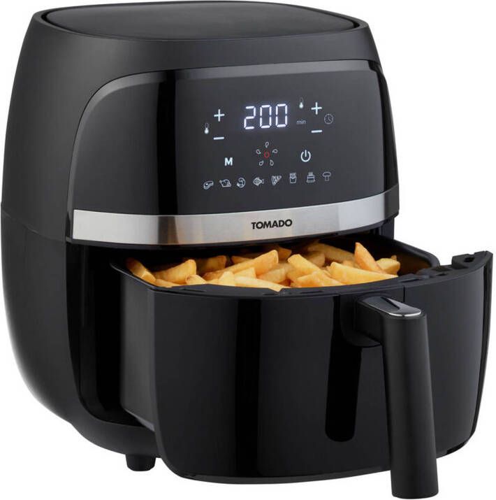 Tomado Taf3202b Airfryer Heteluchtfriteuse 3, 2 Liter Inhoud Digitaal Display 500 Gr Friet Zwart