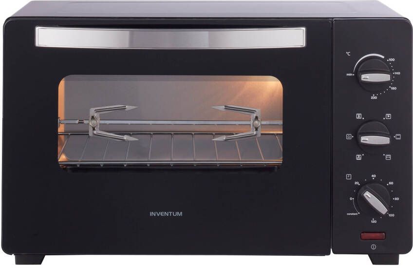 Inventum OV307B Vrijstaande heteluchtoven Zwart 30 liter