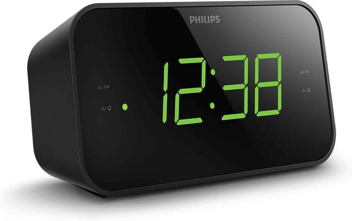 Philips TAR3306/12 Wekker radio Zwart