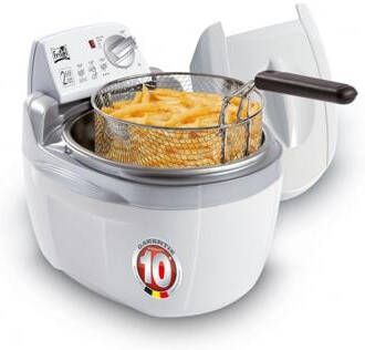 FRITEL TURBO SF Friteuse 3 liter Zilvergrijs/Wit