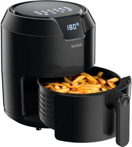 Tefal Airfryer EY4018 Easy Fry Precision XL 4, 2 liter inhoud, automatische programma’s, digitaal display, timer, zonder vet/olie, zwart