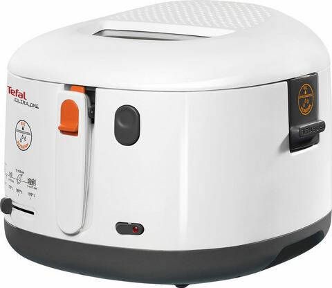 Tefal Friteuse Fritteuse FF1631 One Filtra Capaciteit 1, 2 kg, clean oil systeem, opvangzeef voor frituurresten, warmte isolerend, vaatwasserbestendig