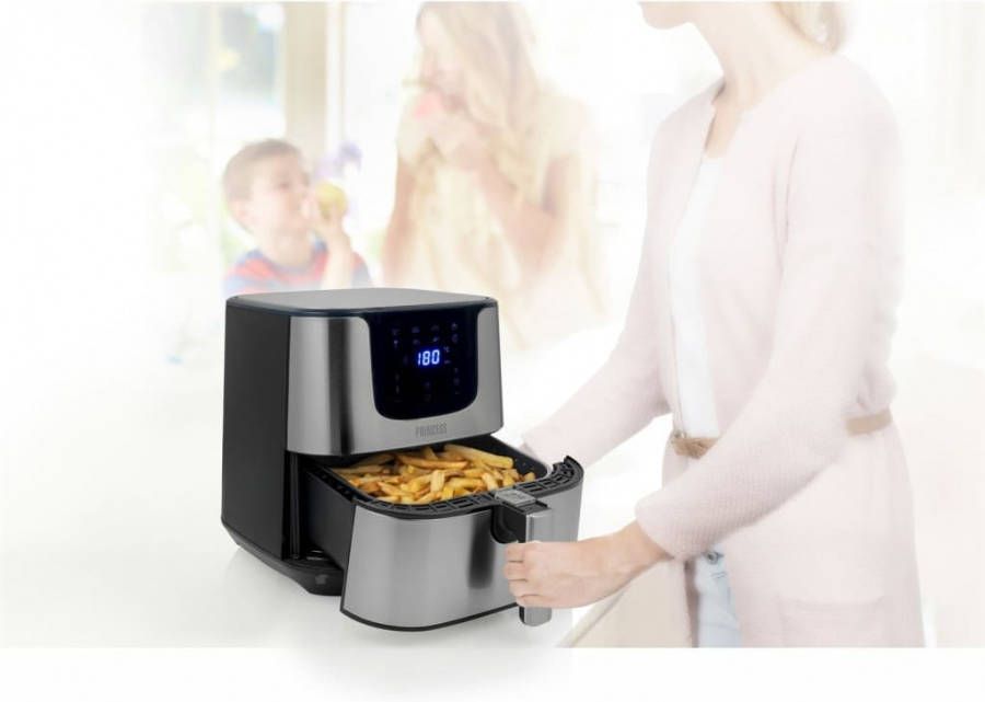 Princess 182060 Digital Aerofryer Deluxe Xxl Ruime Capaciteit 5.5l Luxe Uiterlijk